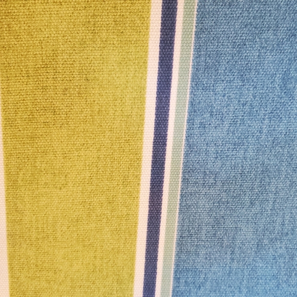 Upholstery Weight Cotton Fabric - Coordinated Floral & Stripes - Picture 3 of 6